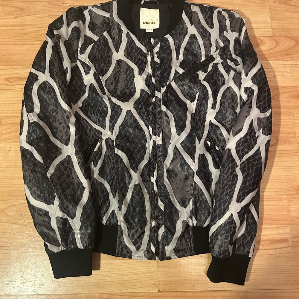 Diesel Black and Gray Women's Jacket